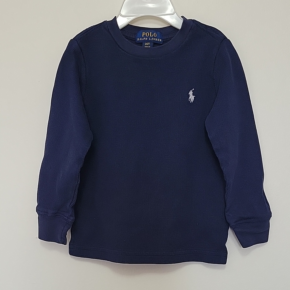 Polo by Ralph Lauren Kids Toddler Navy Long Sleeve Shirt Size 2/2T